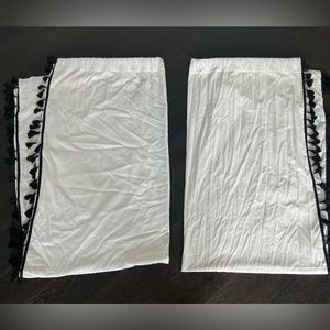 RH Tassel trimmed drapery panels